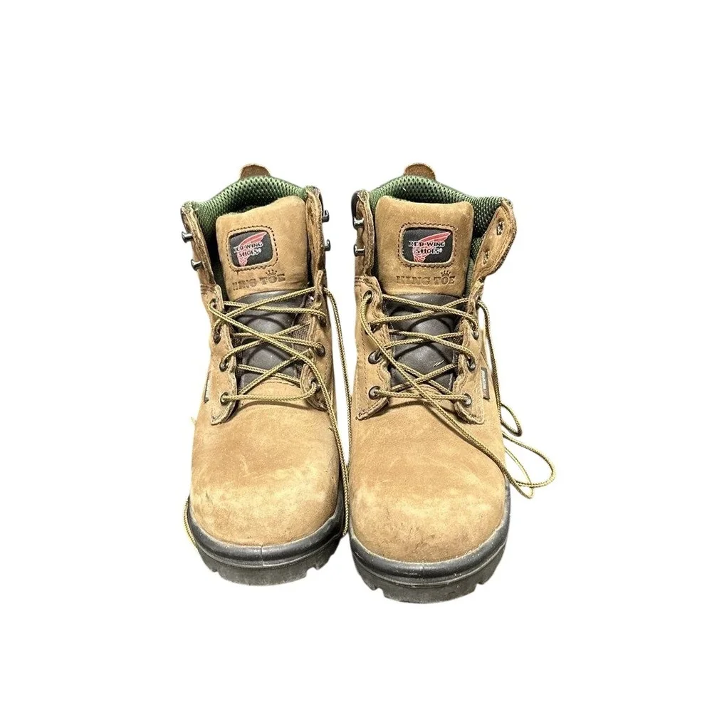 Red Wing Shoes Mens 2240 Work Boot 9D Brown King Toe Safety Waterproof Lace Up